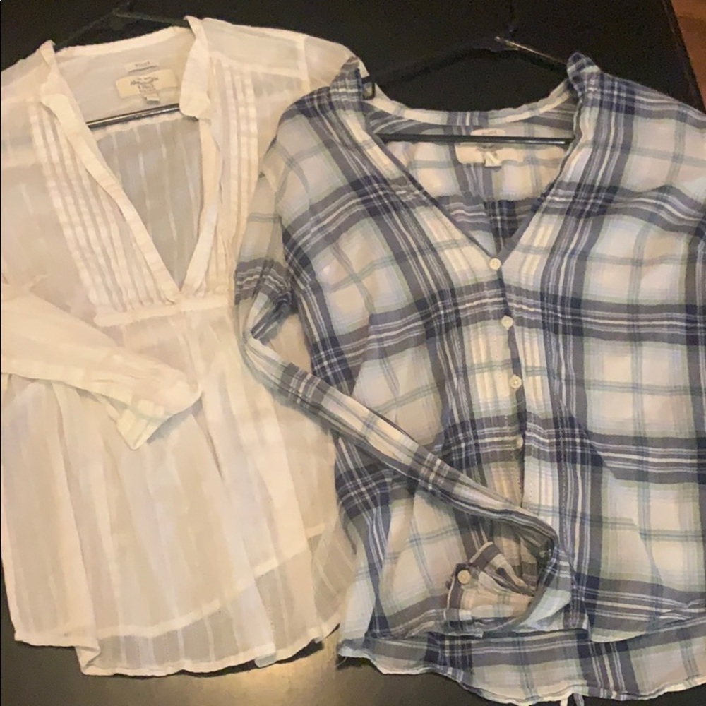Abercrombie semi sheer top Bundle
